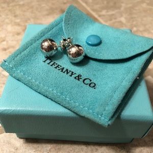 Authentic Tiffany & Co. silver ball earrings 10mm